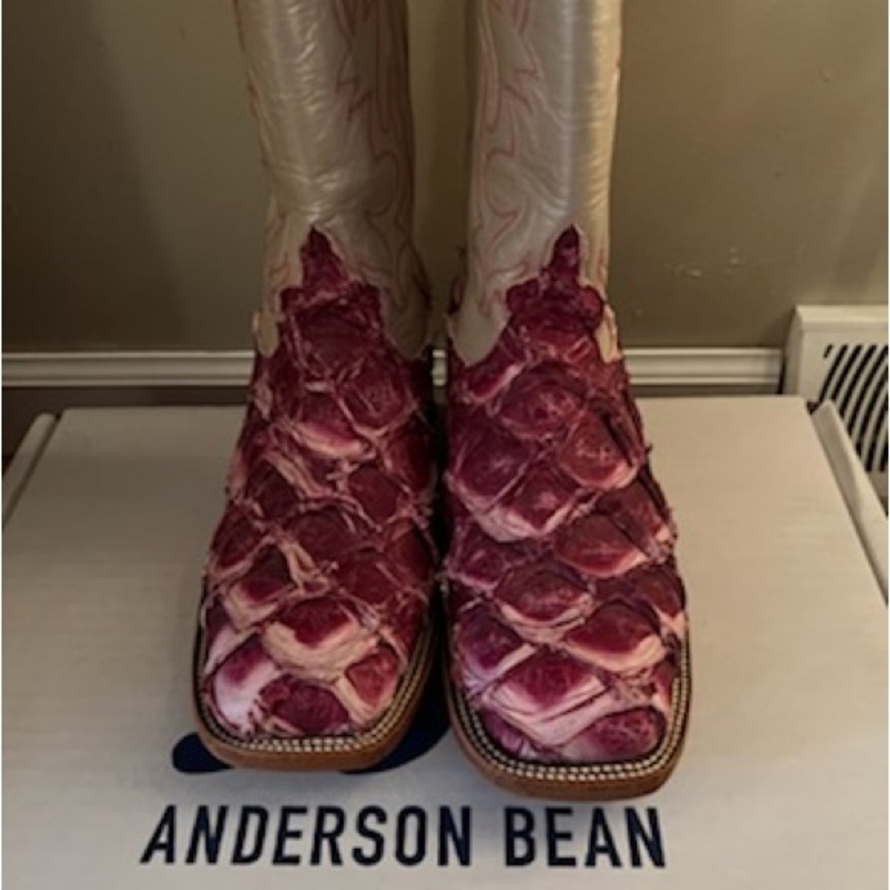 Anderson Bean Pink Sea Bass women’s size 9M Brand New Never worn Cowboy boots